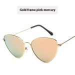 Cat's Eye Plain Glasses Retro Metal Optical Frame - Image 3