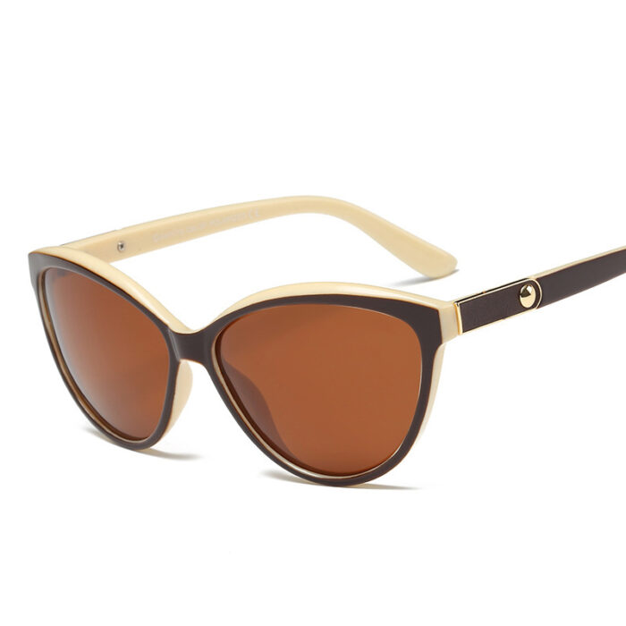 Personality Inlay Leather Polarized Sun Glasses Retro - Image 2
