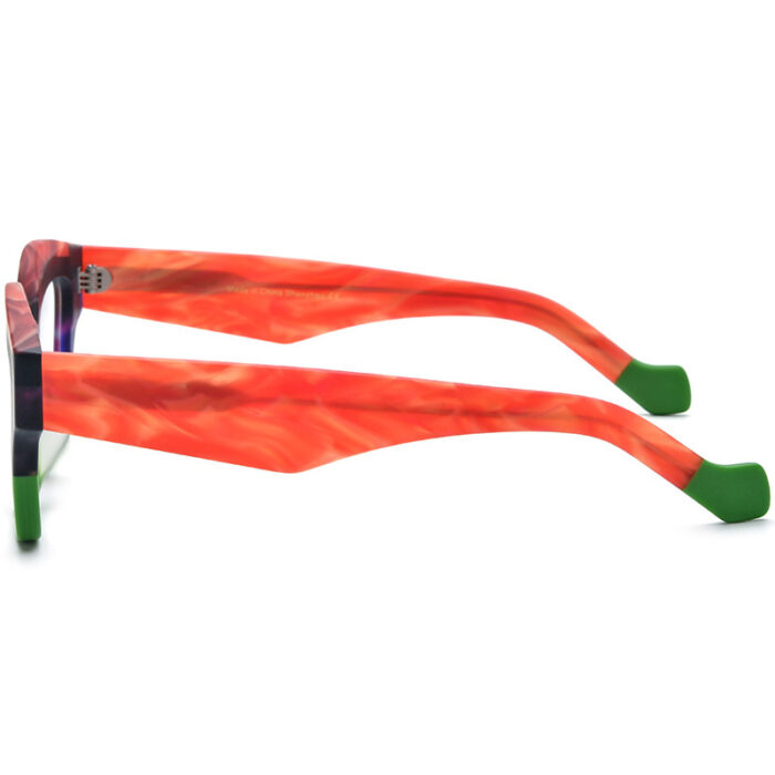 Spliced Cat Eye Board Thick Border Glasses - Image 4