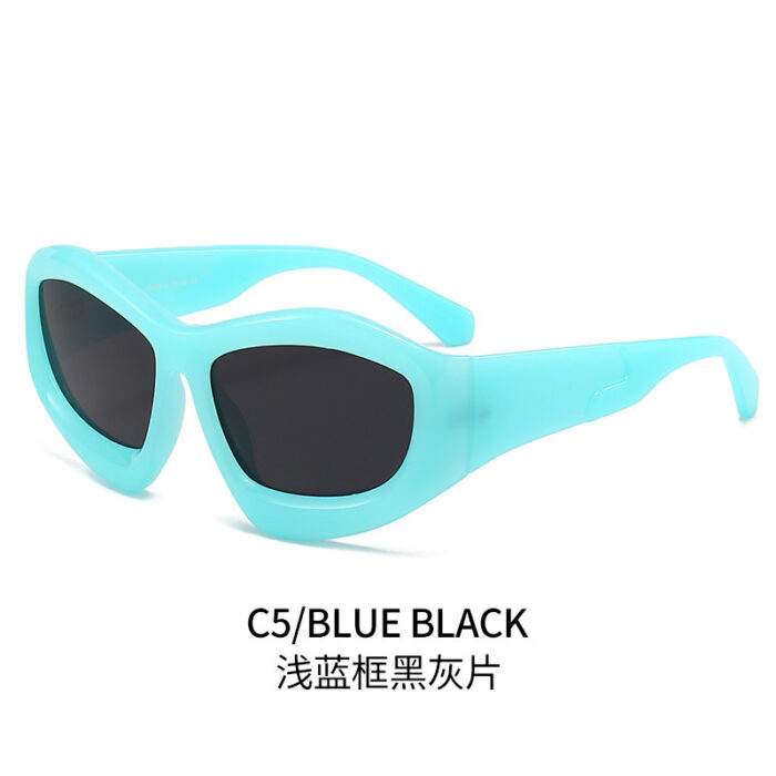 Men And Women Riding Outdoor Personality Concave Shape Sun Glasses - Image 7