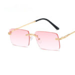 Frameless Personality Square Sea Sunglasses Comfortable Sun Glasses - Image 9