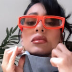 Double Circle Narrow Frame Square Sun Glasses
