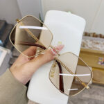 Large Frame Frame Hollow Glasses Leg Sunglasses - Image 7