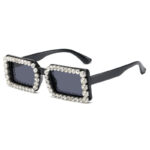 Women's Glasses Sunglasses With Diamond Small Frame Sun Vacation Beach - Image 10
