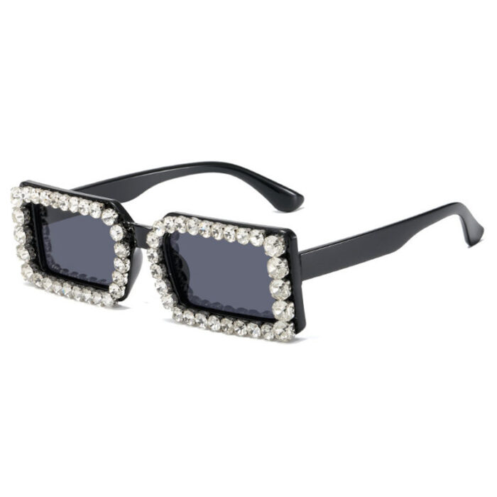 Women's Glasses Sunglasses With Diamond Small Frame Sun Vacation Beach - Image 10