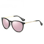 Retro Simple Polarized Sunglasses, Couple Cat Eye Glasses, Colorful Toad Sunglasses - Image 6