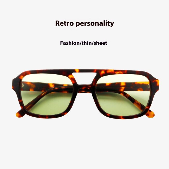 Fashion Street Shooting Catwalk Fashion Generous Double Beam Plate Sun Glasses Female - Image 7