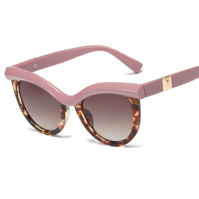 Half Frame Fashion Cat Eye Glasses - Image 6