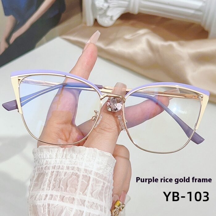 Women's Cat Eye Computer Anti-Blu-ray Myopia Glasses - Image 9