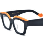 Spliced Cat Eye Board Thick Border Glasses - Image 3