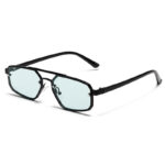Women's Fashion Retro Small Frame Metal Sun Glasses - Image 10