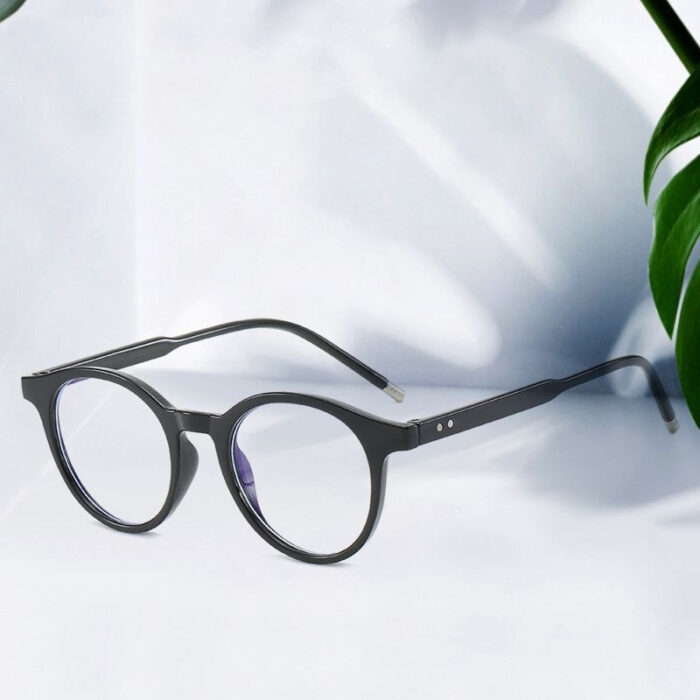 The New Anti-Blue Light Flat Glasses Fashion Round Flat Glasses Trend The Same Glasses - Image 1