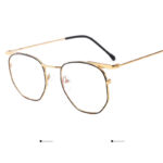 Vintage Harajuku Style Gold Rim Glasses Frame - Image 5
