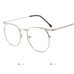 Vintage Harajuku Style Gold Rim Glasses Frame - Image 2