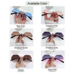 Glasses Cut-edge Polygonal Ladies Sunglasses - Image 3