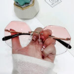 Glasses Cut-edge Polygonal Ladies Sunglasses - Image 2
