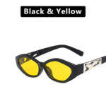 SO&EI Retro Small Frame Polygon Cat Eyes Women Sunglasses Brand Designer Fashion Cheetah Decoration Ladies Sun Glasses UV400 - Image 8