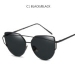 Cat Eye Sunglasses Cupronickel Frame Material Color Film Glasses Personalized Sunglasses Ladies Sunglasses