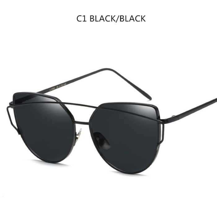 Cat Eye Sunglasses Cupronickel Frame Material Color Film Glasses Personalized Sunglasses Ladies Sunglasses - Image 1