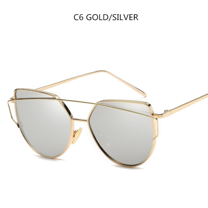 Cat Eye Sunglasses Cupronickel Frame Material Color Film Glasses Personalized Sunglasses Ladies Sunglasses - Image 5