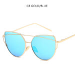 Cat Eye Sunglasses Cupronickel Frame Material Color Film Glasses Personalized Sunglasses Ladies Sunglasses - Image 6