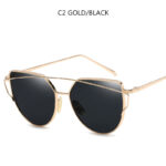 Cat Eye Sunglasses Cupronickel Frame Material Color Film Glasses Personalized Sunglasses Ladies Sunglasses - Image 8