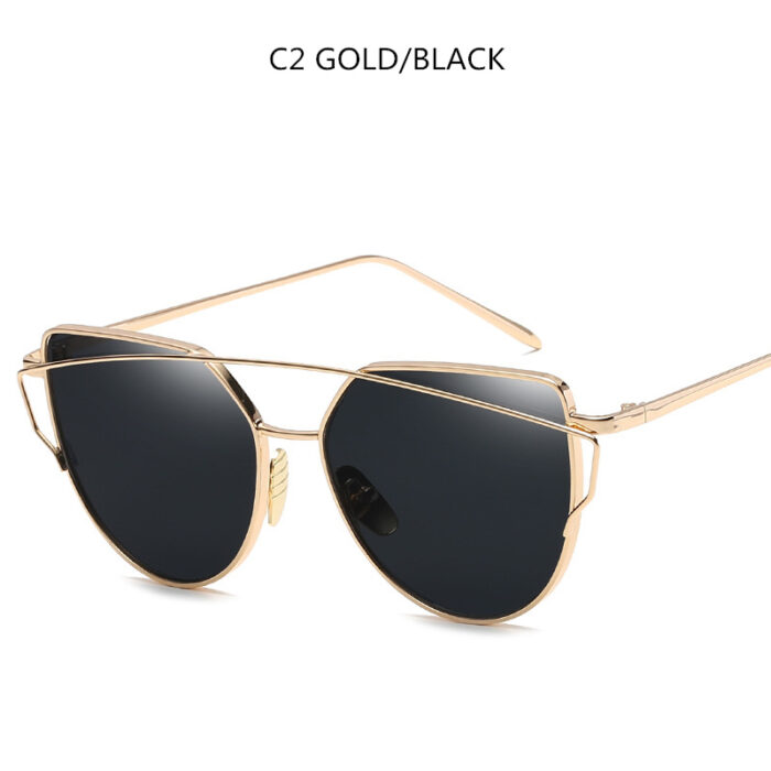 Cat Eye Sunglasses Cupronickel Frame Material Color Film Glasses Personalized Sunglasses Ladies Sunglasses - Image 8