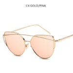 Cat Eye Sunglasses Cupronickel Frame Material Color Film Glasses Personalized Sunglasses Ladies Sunglasses - Image 4