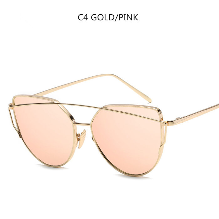 Cat Eye Sunglasses Cupronickel Frame Material Color Film Glasses Personalized Sunglasses Ladies Sunglasses - Image 4
