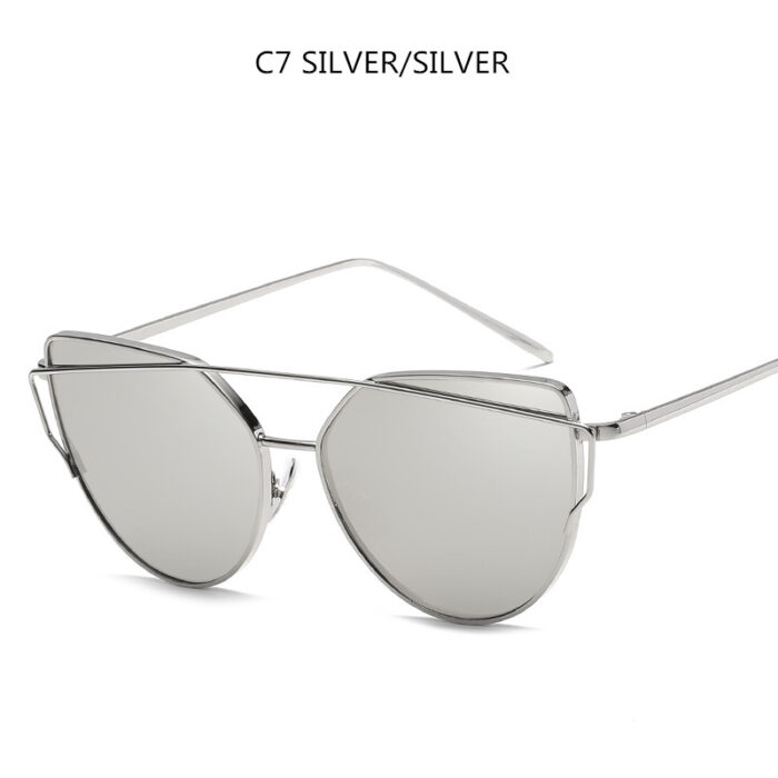 Cat Eye Sunglasses Cupronickel Frame Material Color Film Glasses Personalized Sunglasses Ladies Sunglasses - Image 2