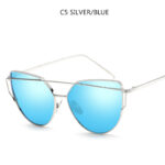 Cat Eye Sunglasses Cupronickel Frame Material Color Film Glasses Personalized Sunglasses Ladies Sunglasses - Image 3