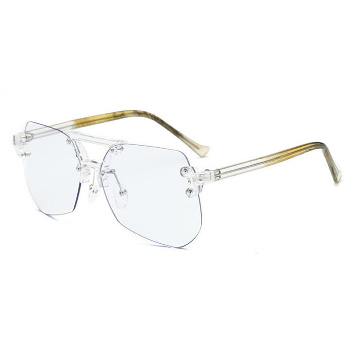 Anti-blue Glasses Rimless Flat Glasses Men - Image 3
