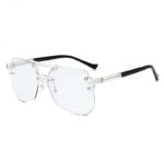 Anti-blue Glasses Rimless Flat Glasses Men - Image 5