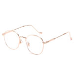 Anti-Blue Light Women Eyeglasses Optical Myopia Metal Glasses Frame Classic Men Retro Computer Eye Glasses - Image 4