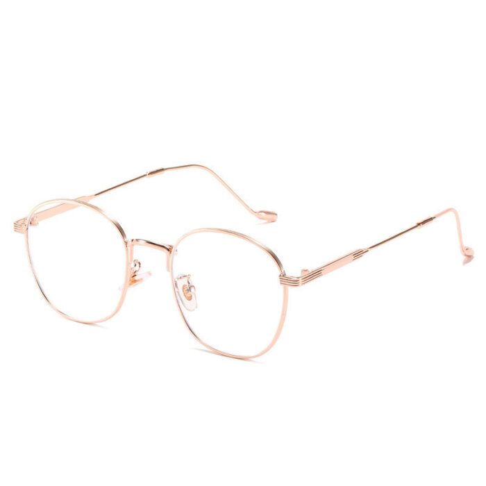 Anti-Blue Light Women Eyeglasses Optical Myopia Metal Glasses Frame Classic Men Retro Computer Eye Glasses - Image 4