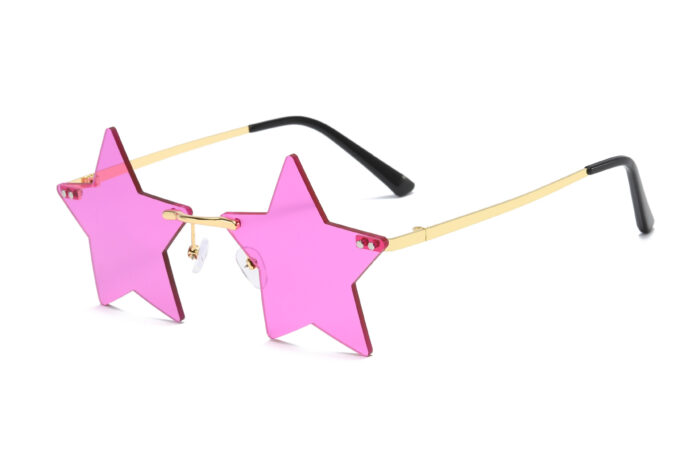 Rimless Star Fashion Small Sun glasses - Image 1