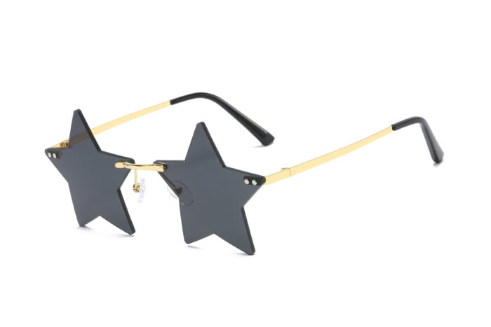 Rimless Star Fashion Small Sun glasses - Image 2