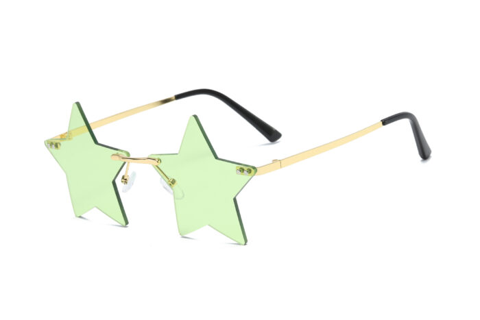 Rimless Star Fashion Small Sun glasses - Image 6