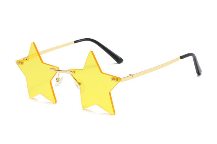 Rimless Star Fashion Small Sun glasses - Image 4