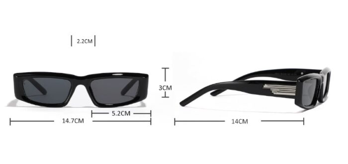 Sunglasses Women's To Make Round Face Thin-looked Black Sun Glasses Advanced Simple - Image 6