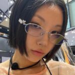 Diamond Decoration Oval Metal Sun Glasses