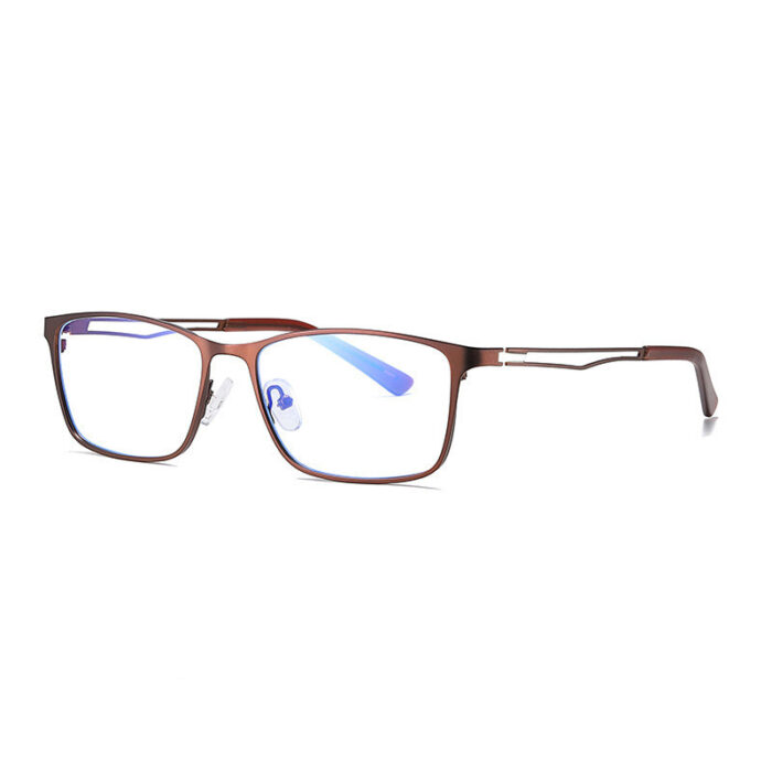 Fashion Glasses Frame Male Metal Anti-Blue Glasses Half Frame Glasses Frame - Image 4