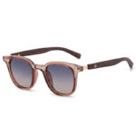 Personality Trendy TR90 Polarized Sun Glasses Female Retro Easy Matching Wood Grain - Image 4