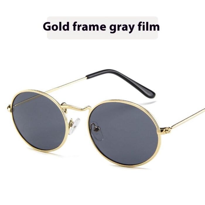 Sun Protection Trend Retro Oval Sun Glasses - Image 8