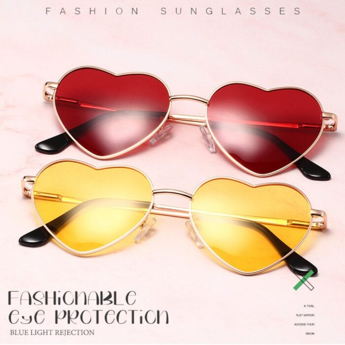 Women's Cute Heart Polarized Sun Glasses - Image 1