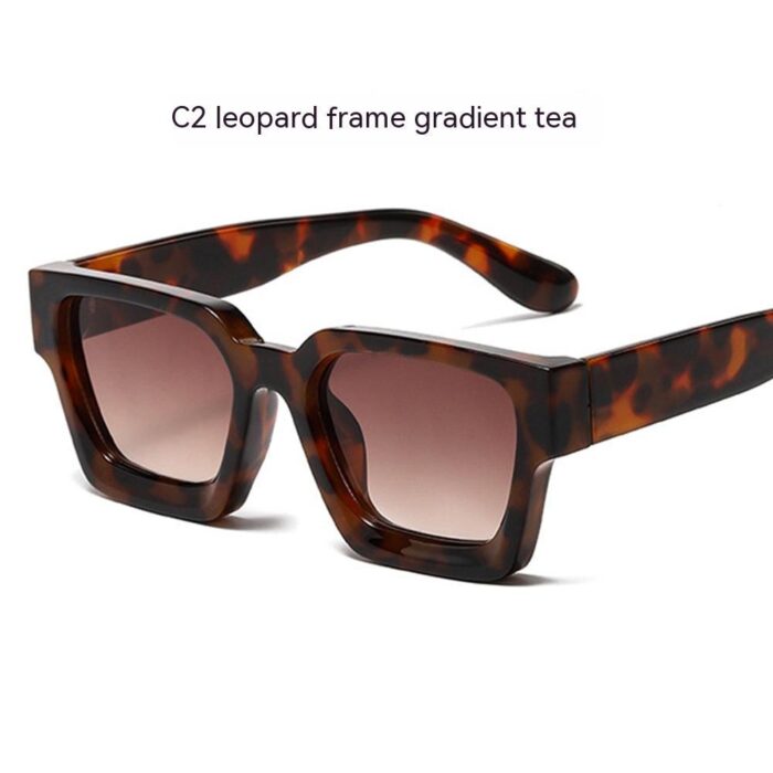 Retro Simple Square Sun Glasses - Image 7