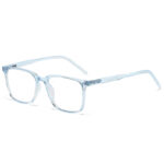 TR90 Spring Leg Square Blue Light Blocking Glasses - Image 10
