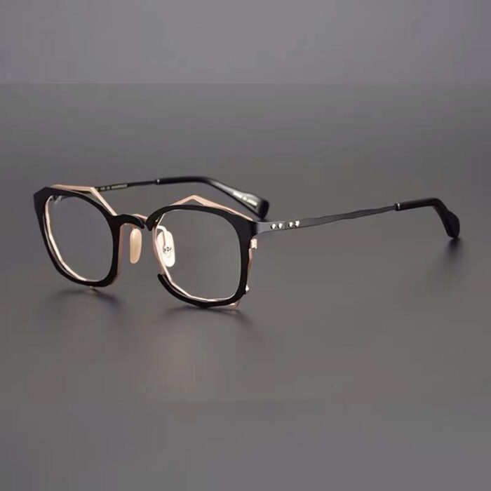 Handmade Irregular Shape Glasses Frame With Myopic Glasses Option - Image 2