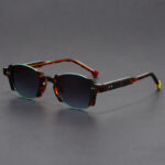 European And American Retro Pin Sun Glasses Korean Hong Kong Style Square Frame Sunglasses - Image 5