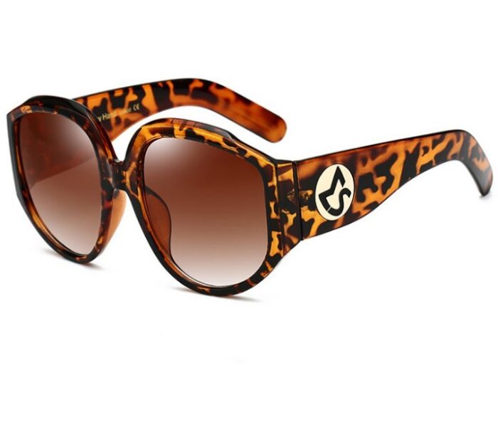 New Arrival Oversize Women Round Sun Glasses Fashion Ladies Olive Frames Glasses - Image 3